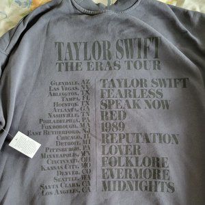 NWT TAYLOR SWIFT ERAS TOUR BLUE CREWNECK AUTHENTIC size S